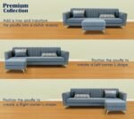 Premium Luster 4 Seater L Shape Sofa Set